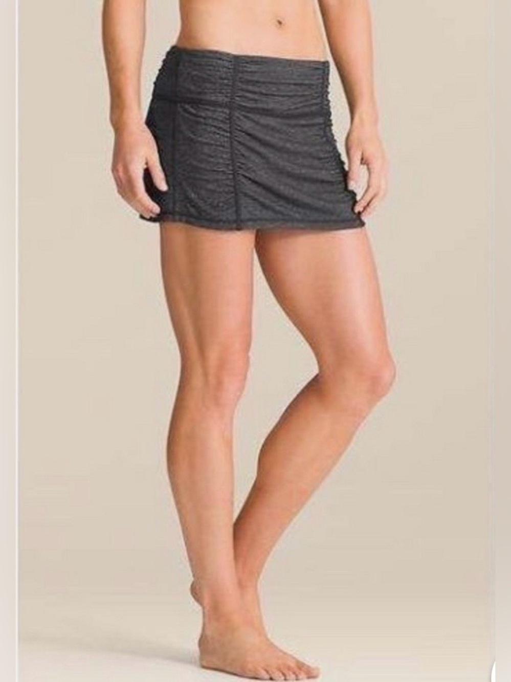 Athleta Hatha Yoga Skort, Dark Heather Gray, Small - Picture 2 of 16